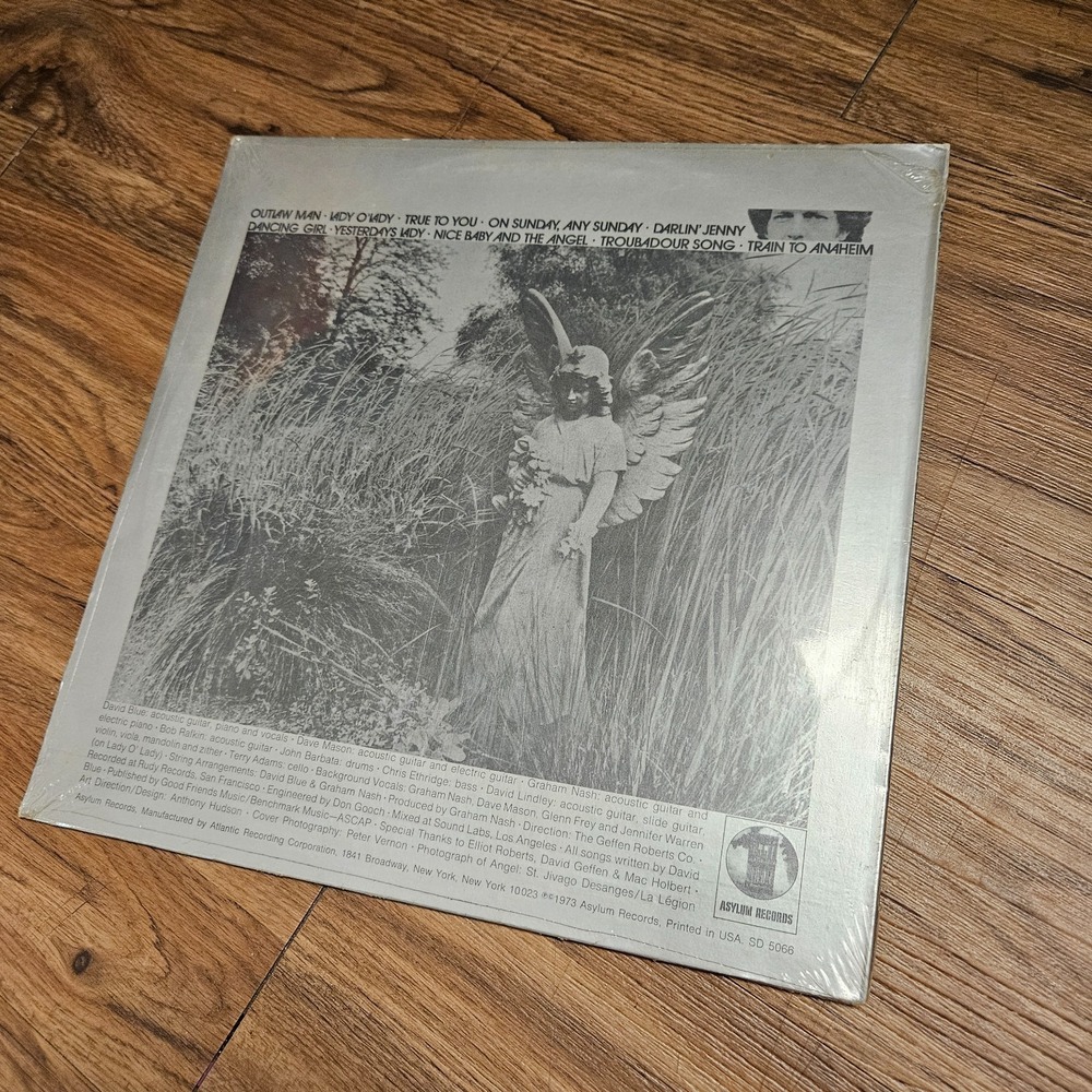 David‎ Blue – Nice Baby And The Angel 1973 Asylum Records SD 5066 LP Sealed NOS - Picture 2 of 6